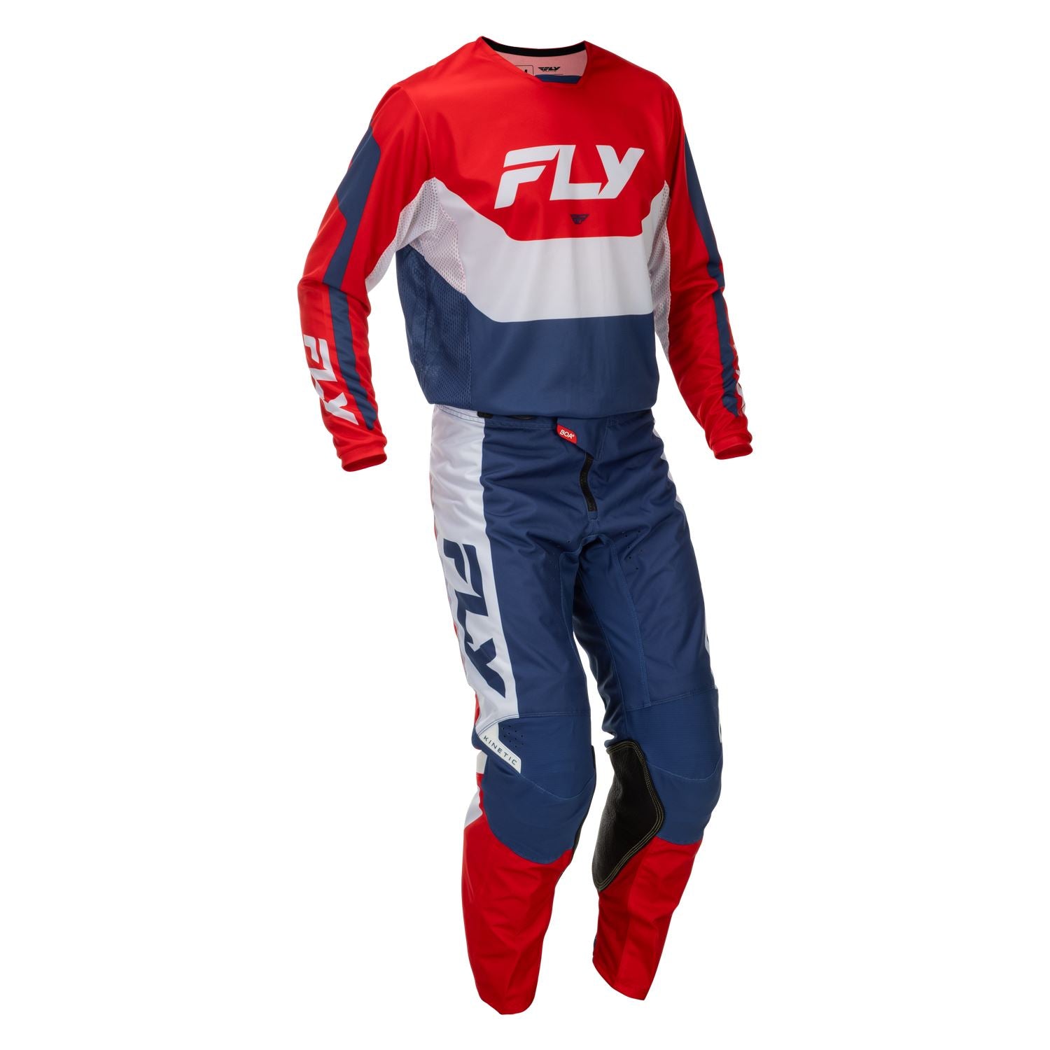 Fly Racing 2026 Motocross Combo Kit Kinetic Red White Blue
